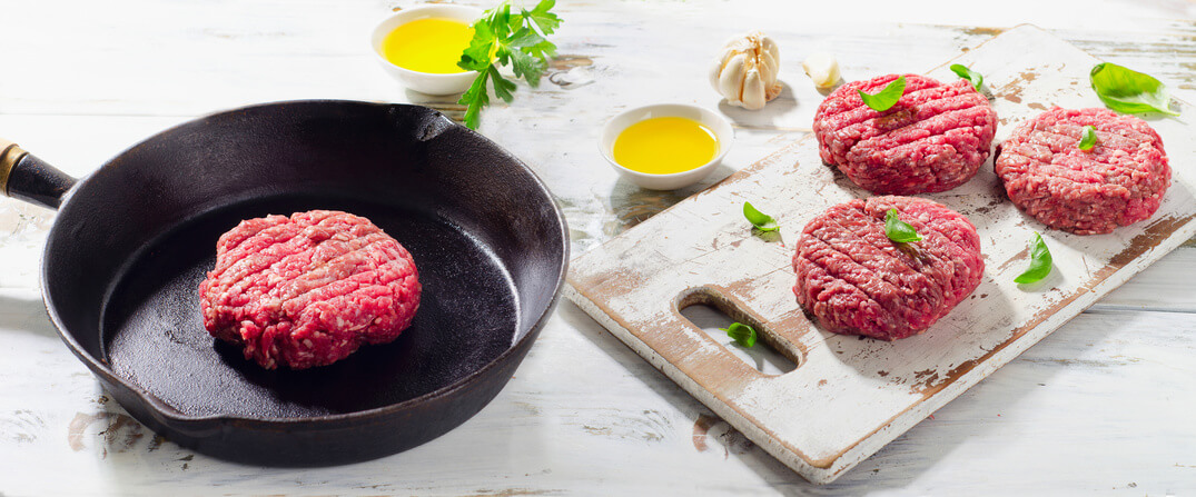 burgerpresse patties pfanne
